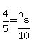 4%2F5+=+h%5Bs%5D%2F10