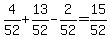 4%2F52%2B13%2F52-2%2F52=15%2F52