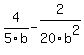 4%2F5b+-+2%2F20b%5E2