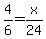 4%2F6=x%2F24