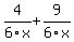 4%2F6x%2B9%2F6x