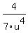 4%2F7u%5E4