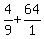 4%2F9+%2B+64%2F1+