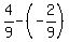 4%2F9-%28-2%2F9%29