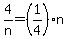 4%2Fn=%281%2F4%29n