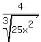 4%2Froot%283%2C+25x%5E2%29