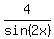 4%2Fsin%282x%29
