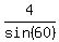 4%2Fsin%2860%29