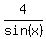 4%2Fsin%28x%29