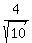 4%2Fsqrt%2810%29