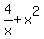 4%2Fx%2Bx%5E2