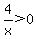 4%2Fx%3E0