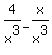 4%2Fx%5E3-x%2Fx%5E3
