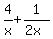 4%2Fx+%2B+1%2F%282x%29