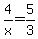 4%2Fx+=+5%2F3