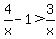 4%2Fx-1%3E3%2Fx