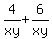4%2Fxy+%2B+6%2Fxy