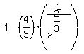 4=%284%2F3%29%281%2Fx%5E%282%2F3%29%29