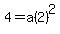 4=+a%282%29%5E2+