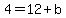4=12%2Bb