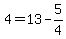 4=13-5%2F4