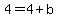 4=4%2Bb