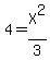 4=X%5E2%2F3