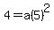 4=a%285%29%5E2