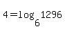 4=log%286%2C1296%29
