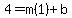 4=m%281%29%2Bb
