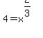 4=x%5E%282%2F3%29