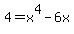 4=x%5E4-6x
