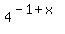 4%5E%28-1%2Bx%29