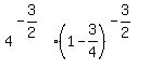 4%5E%28-3%2F2%29%281-3%2F4%29%5E%28-3%2F2%29