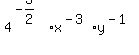 4%5E%28-3%2F2%29%2Ax%5E%28-3%29%2Ay%5E%28-1%29