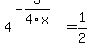 4%5E%28-3%2F4x%29+=+1%2F2