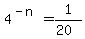 4%5E%28-n%29=1%2F%2820%29