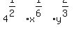 4%5E%281%2F2%29%2Ax%5E%281%2F6%29%2Ay%5E%282%2F3%29