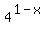4%5E%281-x%29