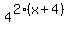 4%5E%282%28x%2B4%29%29