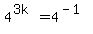 4%5E%283k%29=4%5E%28-1%29