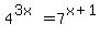 4%5E%283x%29=7%5E%28x%2B1%29