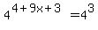 4%5E%284+%2B+9x+%2B+3%29+=+4%5E3