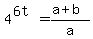 4%5E%286t%29=%28a%2Bb%29%2Fa