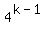 4%5E%28k-1%29