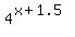 4%5E%28x%2B1.5%29