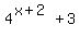 4%5E%28x+%2B+2%29%2B3