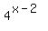 4%5E%28x-2%29
