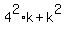 4%5E2%2Ak+%2B+k%5E2