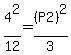4%5E2%2F12=%28P2%29%5E2%2F3